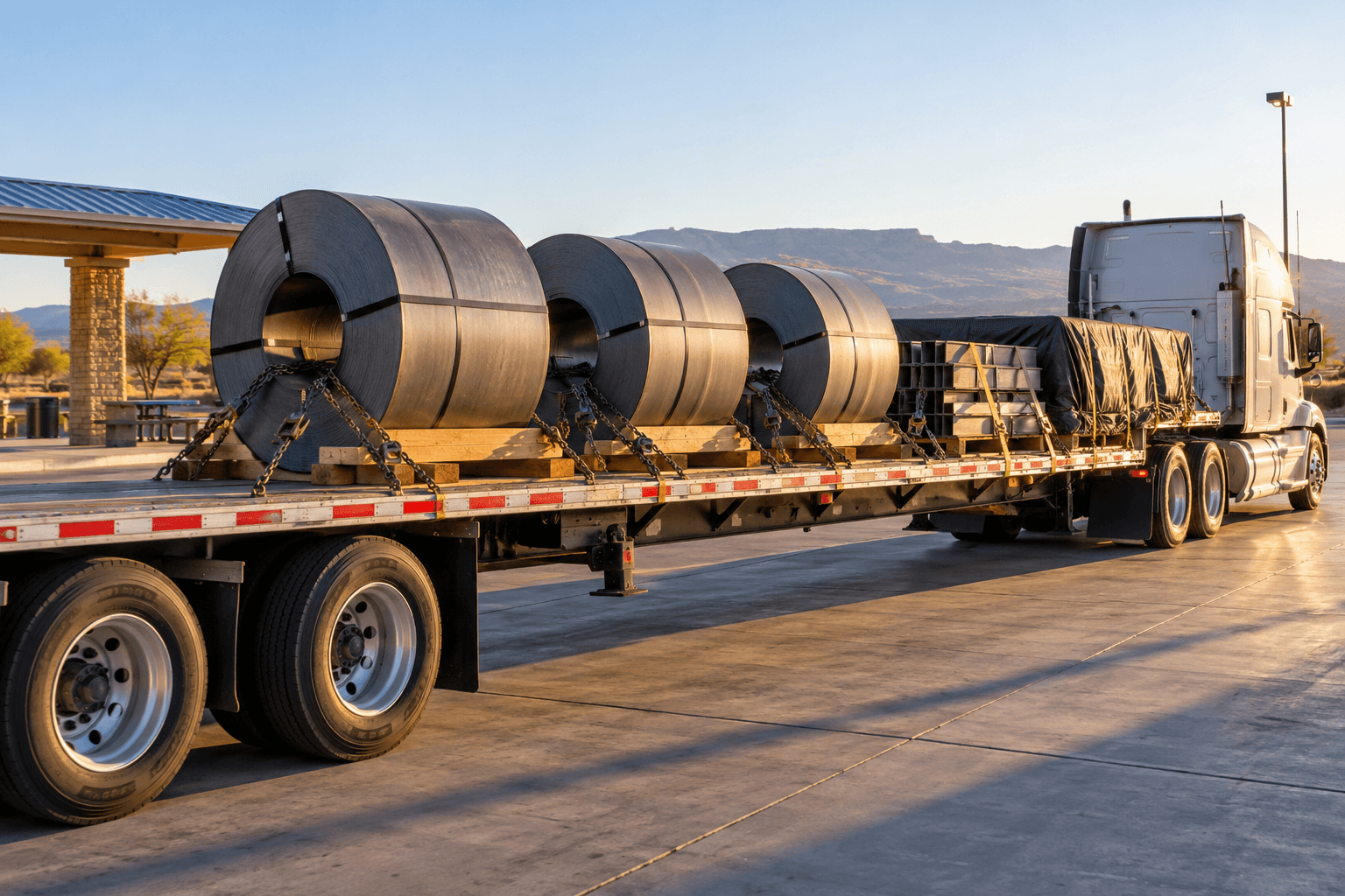 Flatbed truck equipment